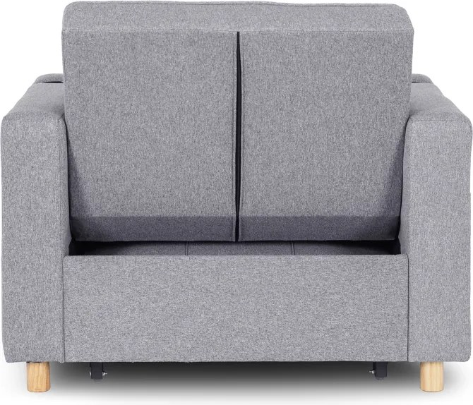 Fotel do Spania SOLOR Rozkładany Amerykanka Szary Nowoczesny