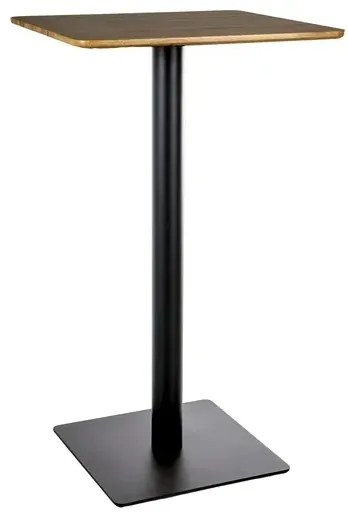 Stolik barowy wysoki BT-006 60x60 dąb artisan/czarny SIGNAL