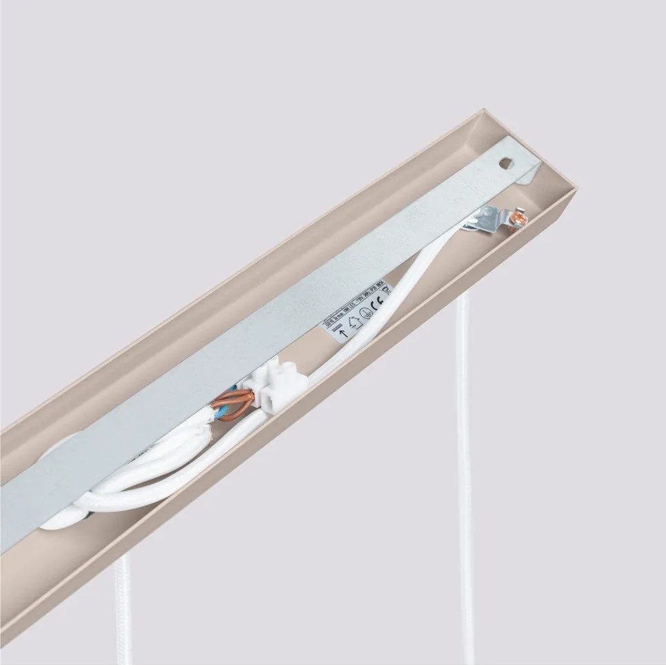 Szarobrązowa metalowa lampa wisząca Gleam – Sollux