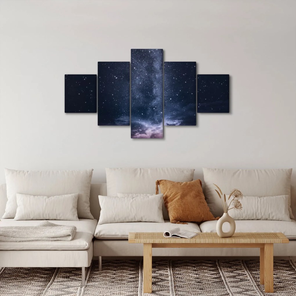 Obraz nieba z gwiazdami (125x70 cm)