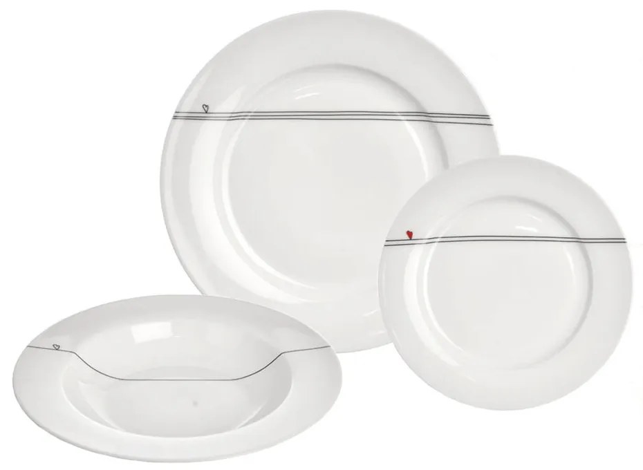 Porcelanowy zestaw talerzy 18 szt. – Orion