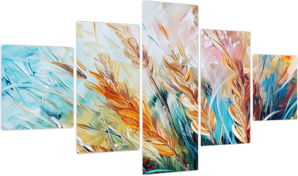 Obraz - Pszenica, abstrakcja (125x70 cm)
