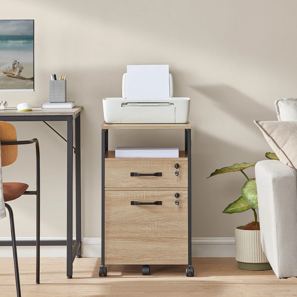 Szafka na Dokumenty, Kontenerek - sonoma - OFC077B11