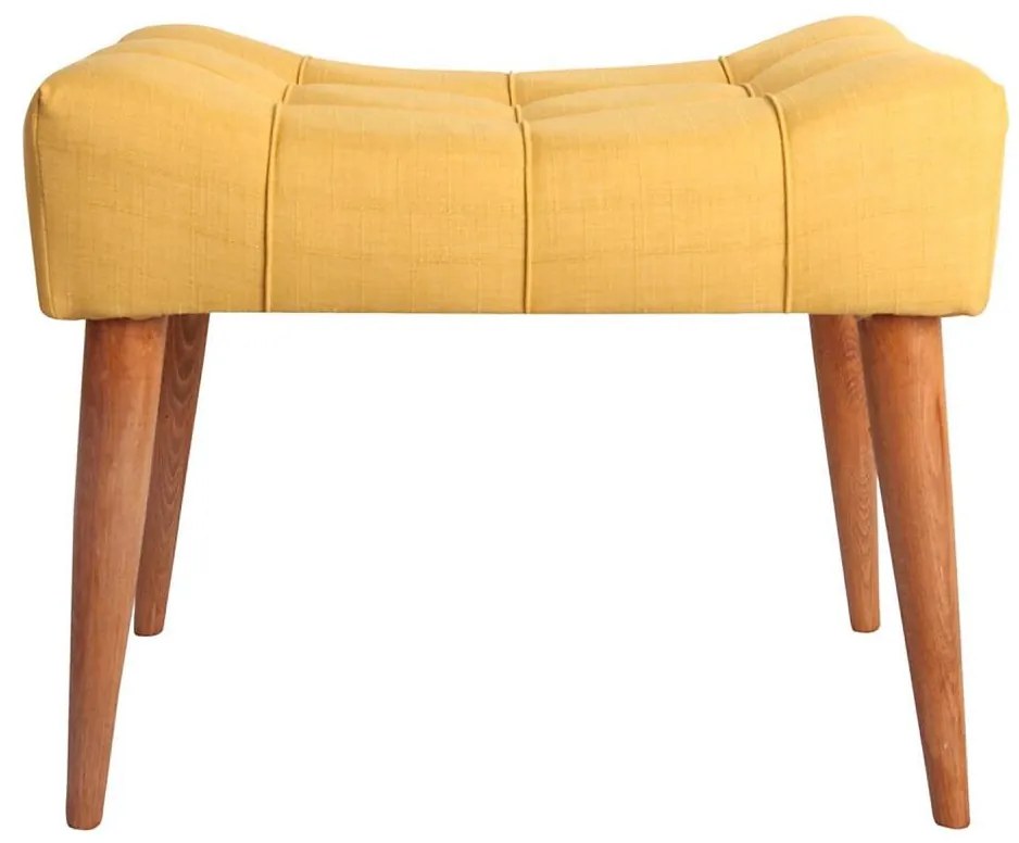 Taboret LUMI 40x58 cm żółty