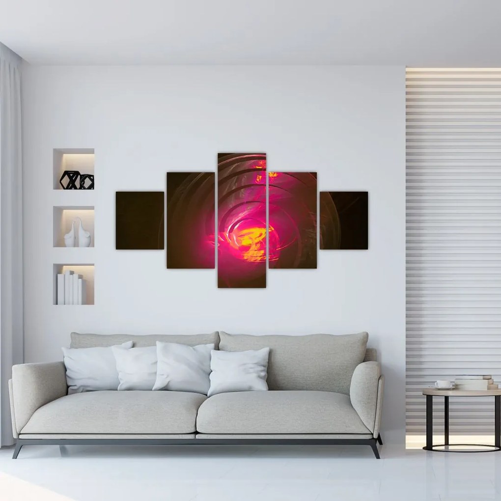 Obraz - abstrakcja spiralna (125x70 cm)