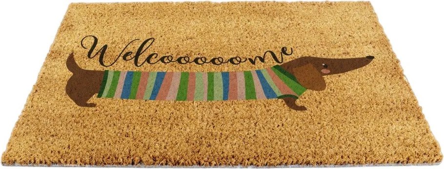 Wycieraczka z włókna kokosowego 40x60 cm Welcome Sausage Dog – Artsy Doormats