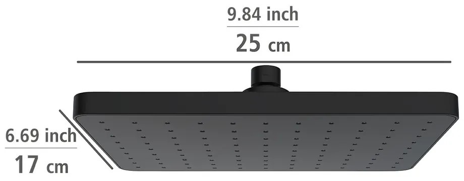 Deszczownica sufitowa z automatycznym czyszczeniem, 25 x 17 cm, WENKO