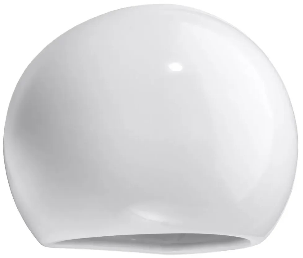 Ceramiczny okrągły kinkiet biały połysk - S486 R9-L20
