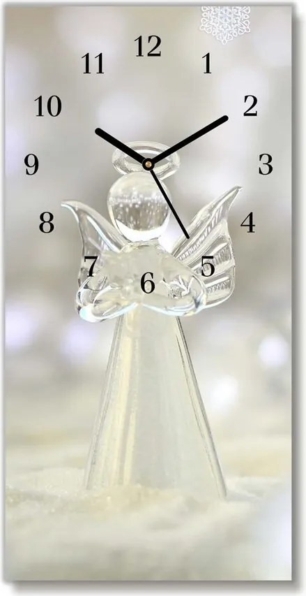 Zegar ścienny Świeta Szklany Aniołek Ozdoba