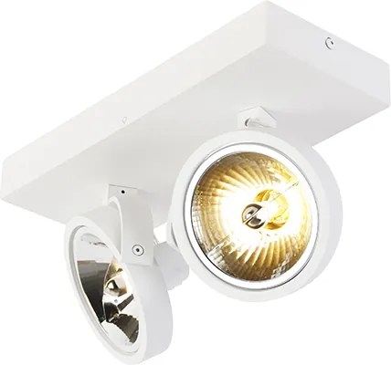 Designerski reflektor biały regulowany 2-światłowy - Go