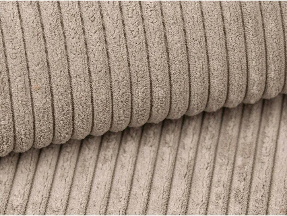 Jasnobrązowa sztruksowa sofa 255 cm Campi – Cosmopolitan Design