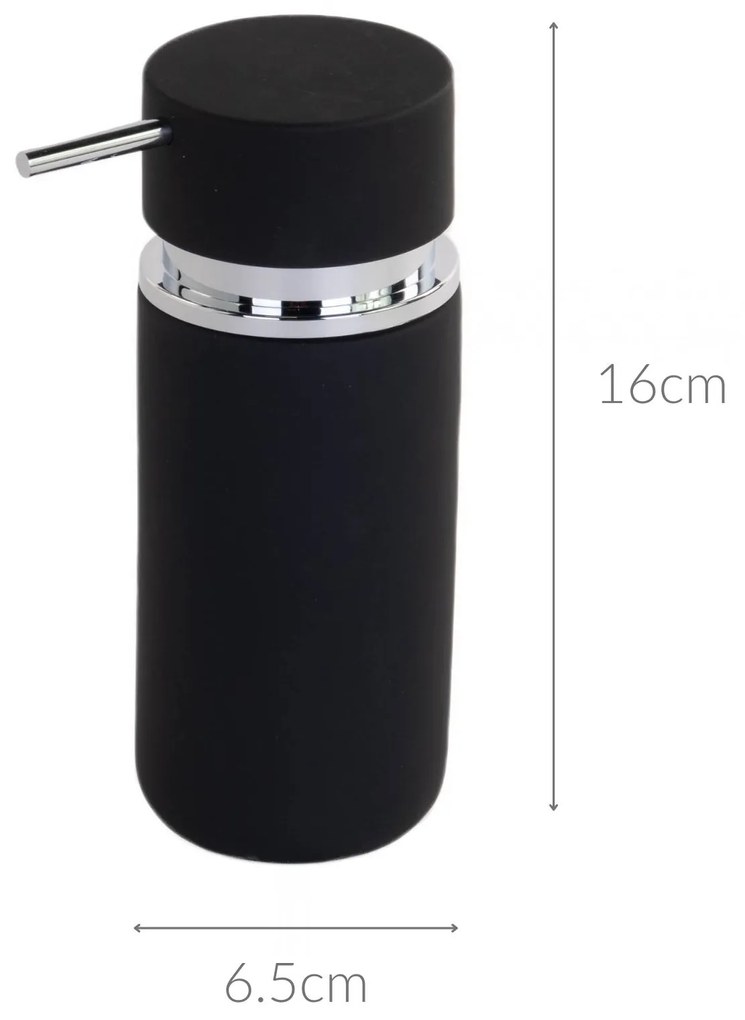 Dozownik na mydło w płynie RUBBER, 16 cm, ZELLER