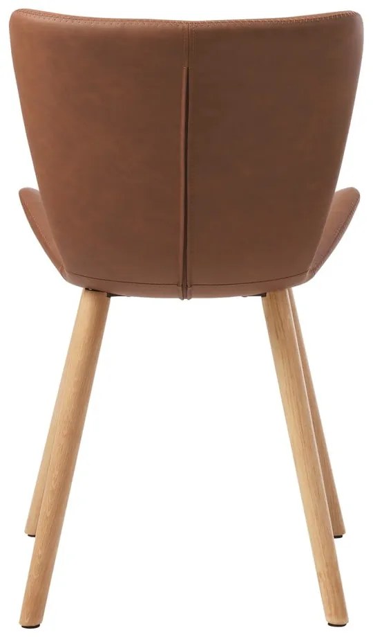 Brązowe metalowe krzesła zestaw 2 szt. Teslin – Unique Furniture