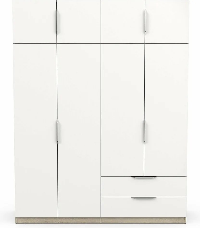 Szafa 8-drzwiowa z 2 szufladami, szerokość 157,3 cm - Ghost