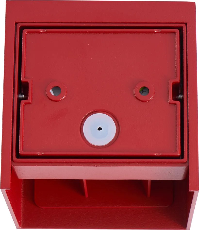 Nowoczesna lampa ścienna zewnętrzna ciemnoczerwona z LED IP54 - Edwin