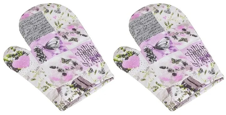 Bellatex Rękawica kuchenna Patchwork szary, 28 x 18 cm, 2 szt.