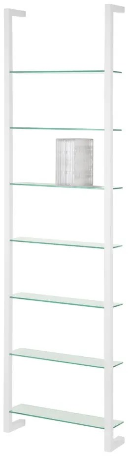 Biała wielopoziomowa metalowa półka 46 cm Cubic – Spinder Design