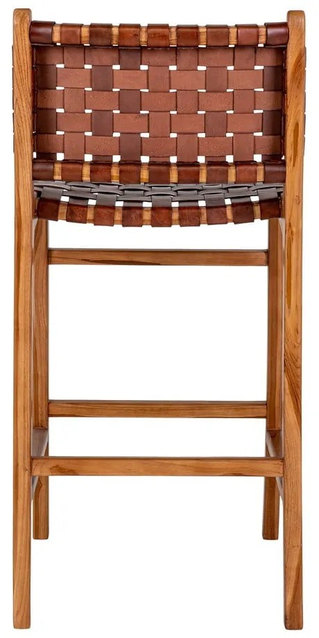 Brązowy hoker z drewna tekowego 101 cm Perugia – House Nordic