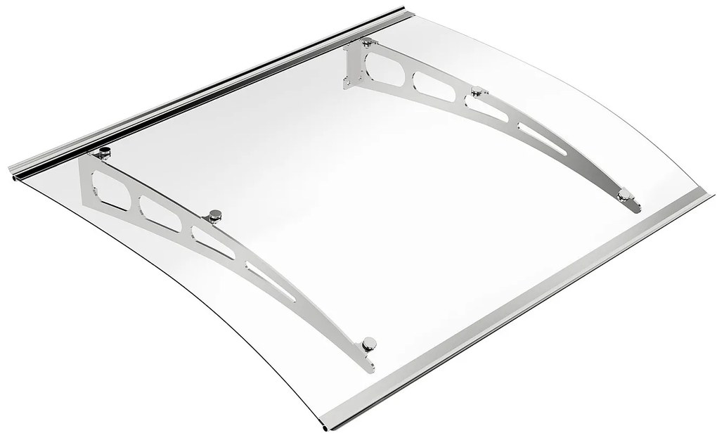 Zadaszenie proste NEONA z aluminium – 120 × 90 × 15 cm