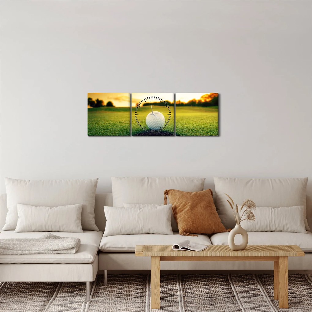 Obraz - Golf (z zegarem) (90x30 cm)