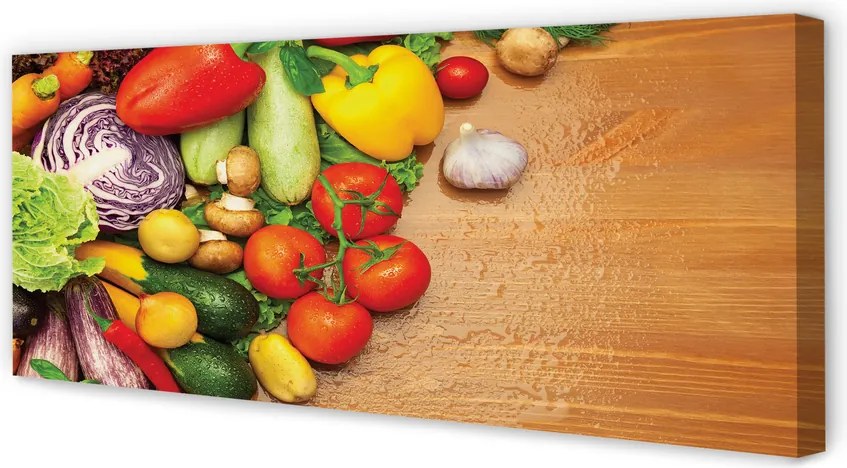 Zdjęcie na płótnie Warzywny Duet z Czosnkiem