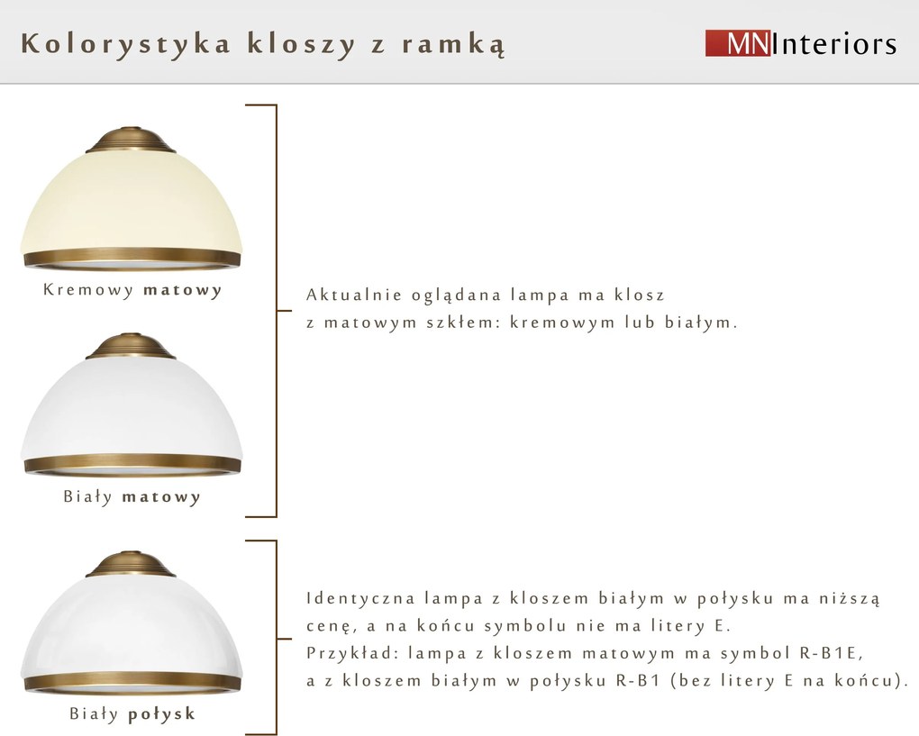 Klasyczny plafon mosiężny HR-PL2E