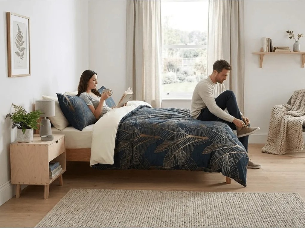 PrzytulneMieszkanie.pl PrzytulneMieszkanie.pl Bawełniana pościel BETTY niebieskozielona Rozmiar pościeli: 70 x 90 cm | 140 x 200 cm