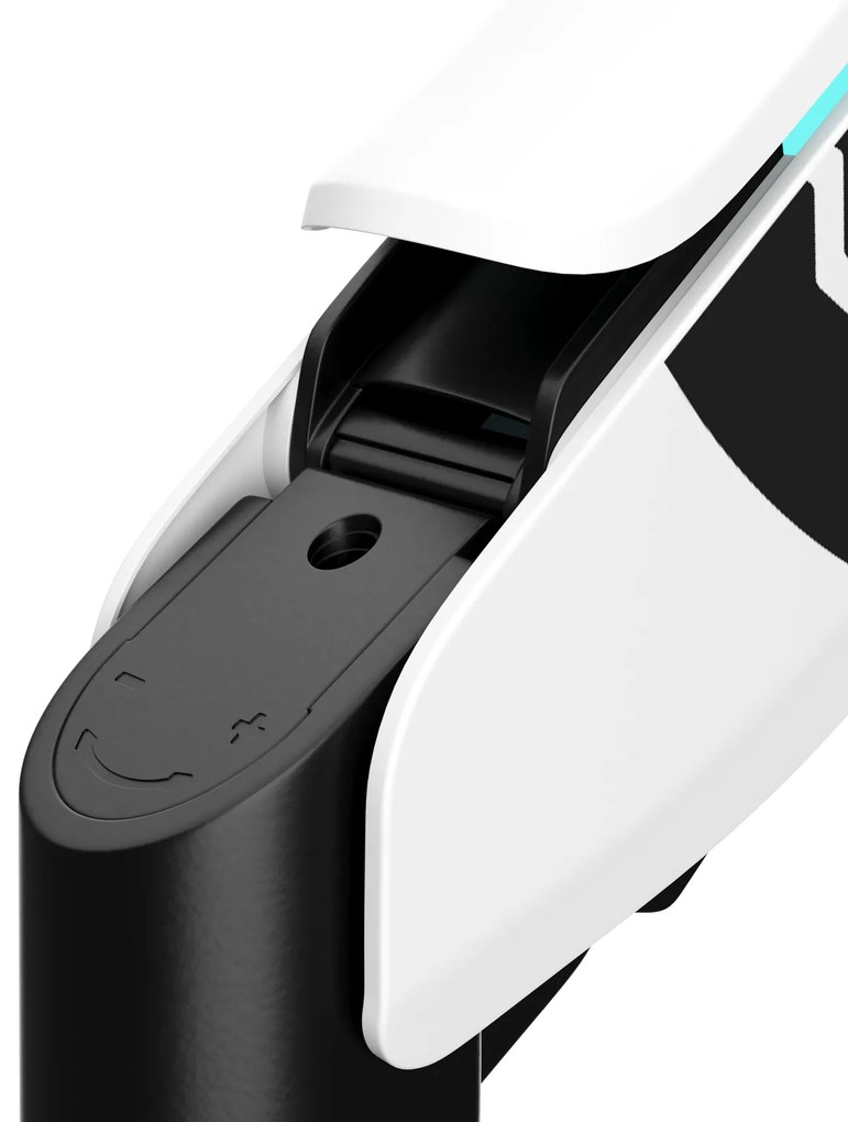 Podwójny uchwyt na monitory 49 cali, biało-czarny X-Arm Dual RGB