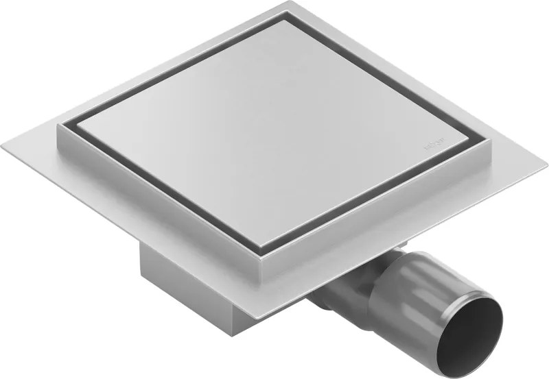 Mexen Flat-Q M13 wpust podłogowy kwadratowy 20 x 20 cm, inox - 1010020