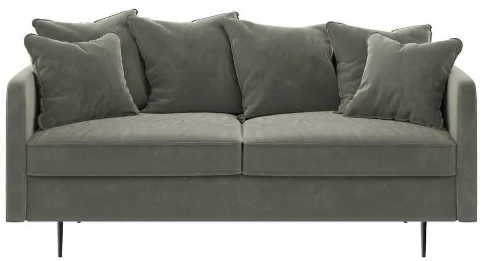 Beżowa aksamitna sofa Ghado Esme, 176 cm