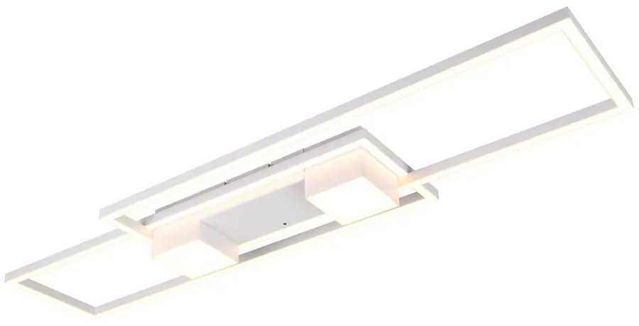 Biała lampa sufitowa LED ze zdalnym sterowaniem i ściemniaczem 28x100 cm Albany – Trio