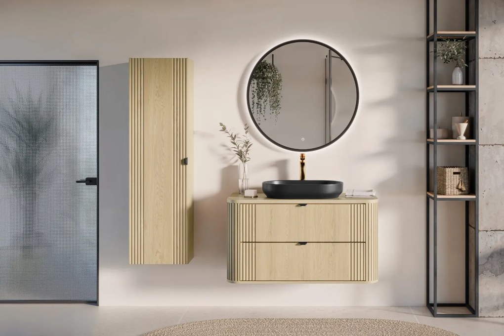 Szafka pod umywalkę OVALIA CREMONA 2S 100cm dąb cremona COMAD