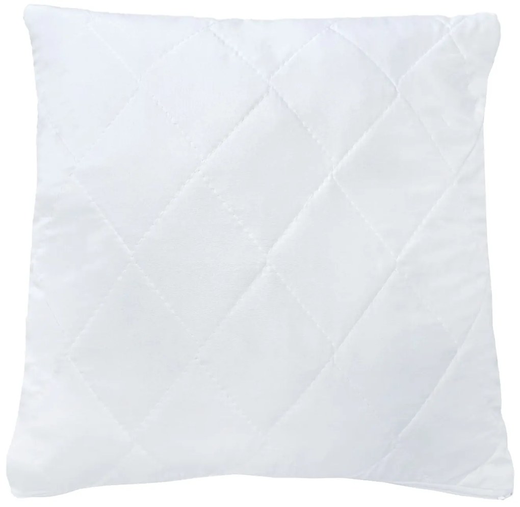Poduszka 45x45 antyalergiczna biała na suwak/zamek pikowana - Medic Line