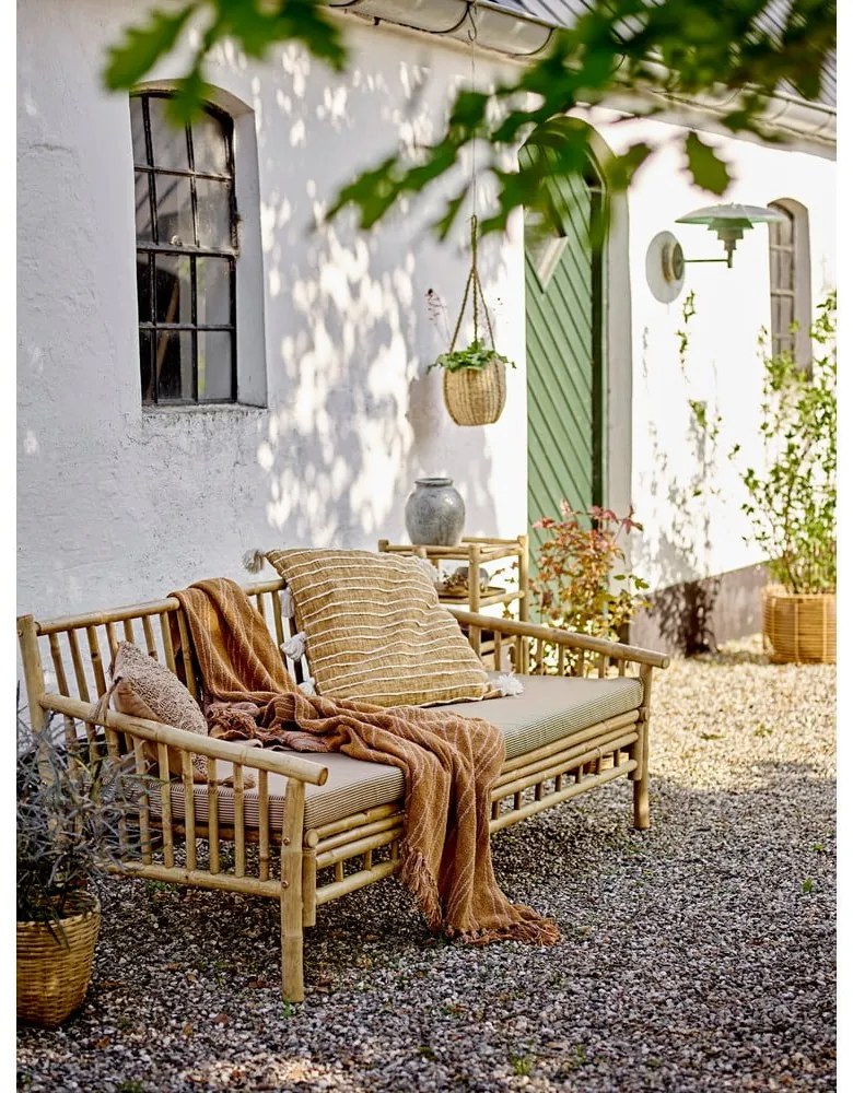 Beżowo-naturalna bambusowa sofa ogrodowa Sole – Bloomingville