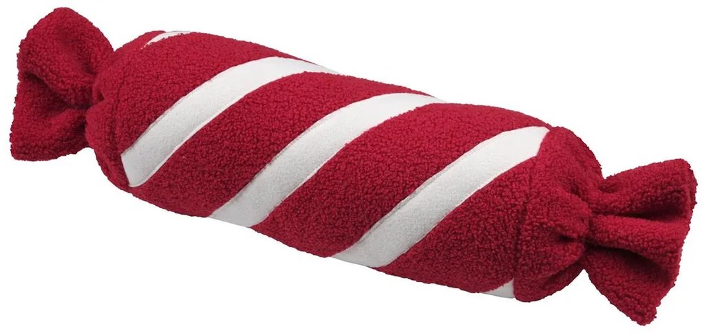 Poduszka świąteczna LUCIEN, cukierek, 54 cm