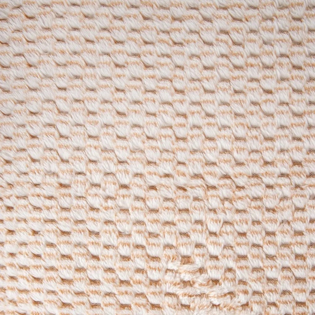 Koc GALEN gruby beżowy z efektem ombre 150X200 cm HOMLA