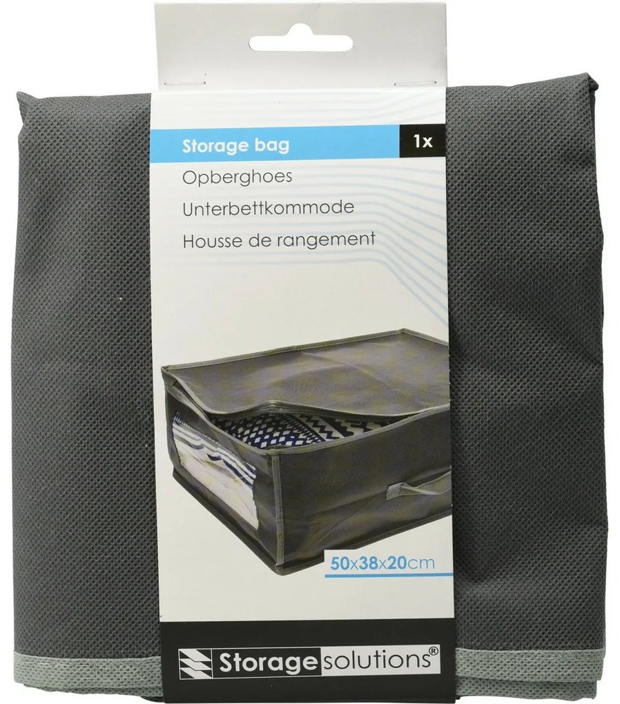 Storage Solutions Pokrowiec na koc 50 x 38 x 20 cm, ciemnoszary