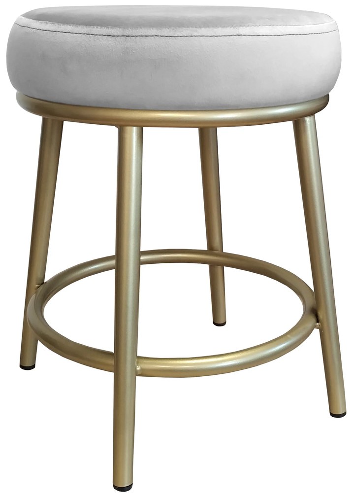 Taboret Ben noga metalowa złota MG39