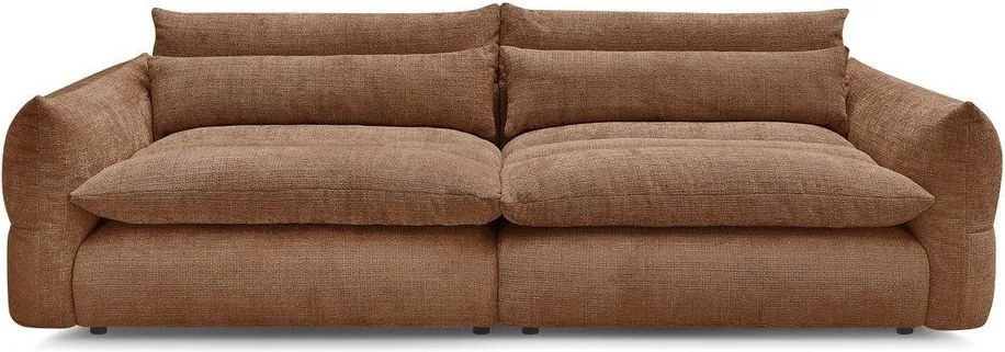Pomarańczowa sofa z tkaniny szenilowej 276 cm Neil – Bobochic Paris