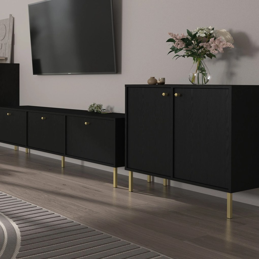 Komoda TORINO 84 cm do Salonu Sypialni Grafit