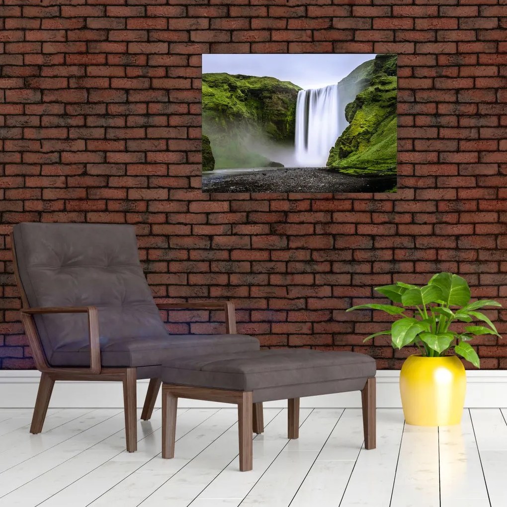 Obraz na szkle - wodospady (70x50 cm)