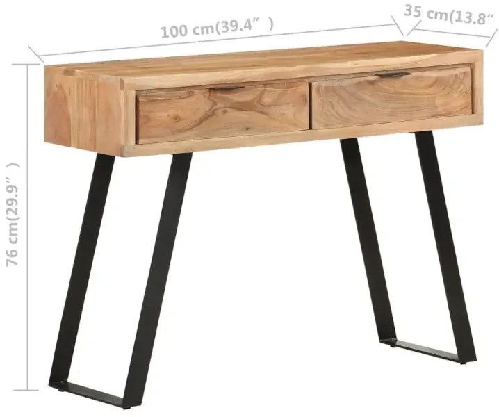 Konsola z drewna akacjowego W4-L65