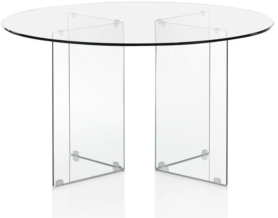 Szklany okrągły stół ø 130 cm Kaya – Tomasucci