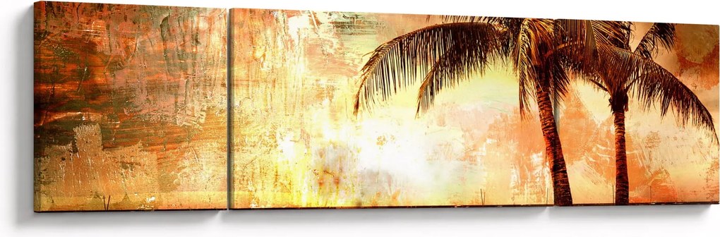 Obraz - Palmy na plaży (170x50 cm)