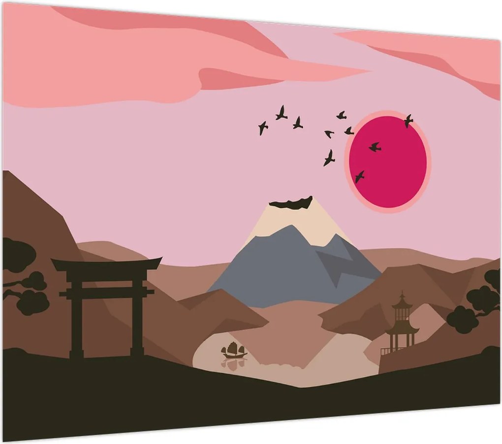 Obraz na szkle - Japonia N⁰2 (70x50 cm)