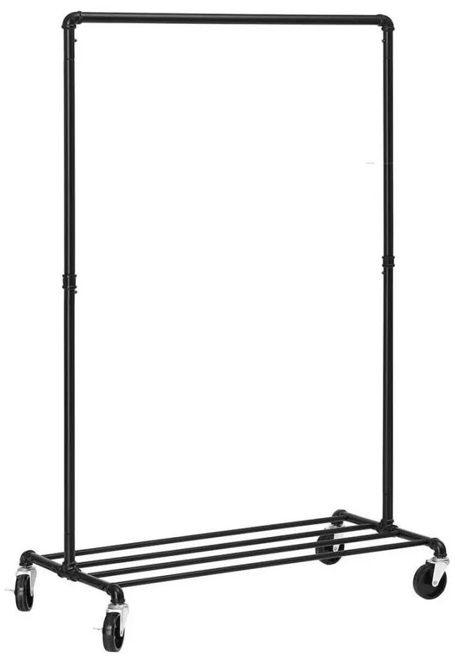 Mobilny wieszak stojący LINEA czarny