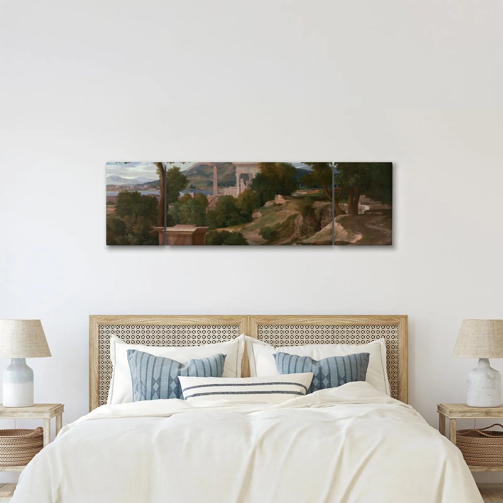 Obraz - Nicolas Poussin, Landscape with Saint John on Patmos, reprodukcje (170x50 cm)
