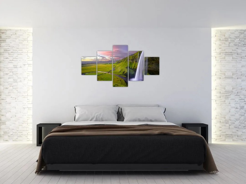 Obraz wodospadów (125x70 cm)