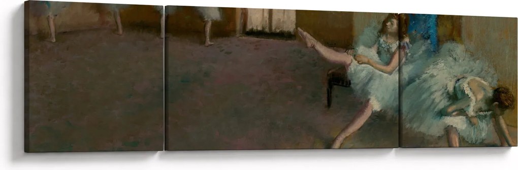 Obraz - Edgar Degas, Before the Ballet, reprodukcje (170x50 cm)