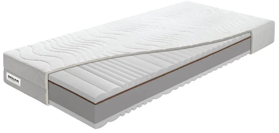 Średnio twardy/ekstra twardy dwustronny materac piankowy 180x200 cm BonVitality HR – BENAB